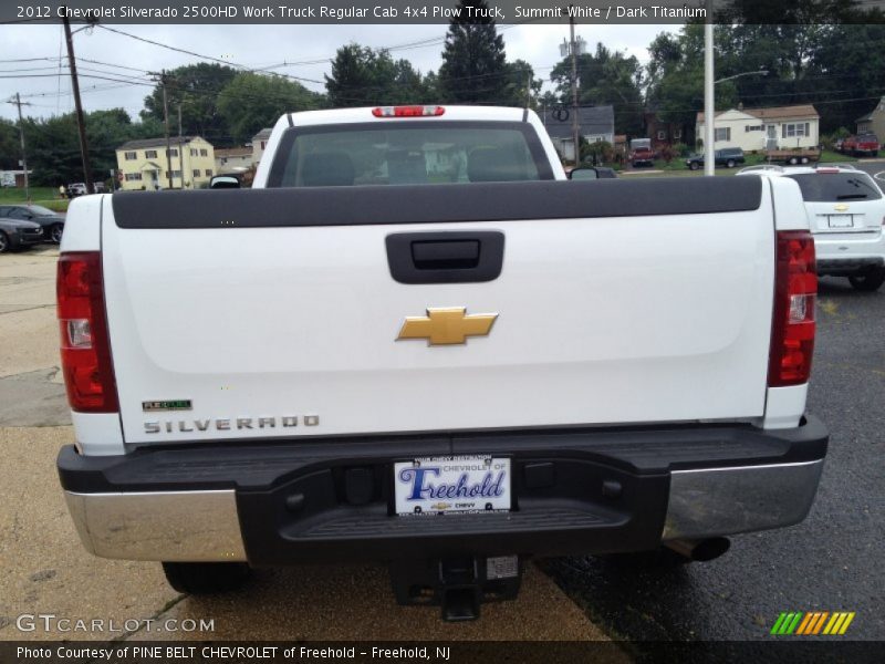 Summit White / Dark Titanium 2012 Chevrolet Silverado 2500HD Work Truck Regular Cab 4x4 Plow Truck