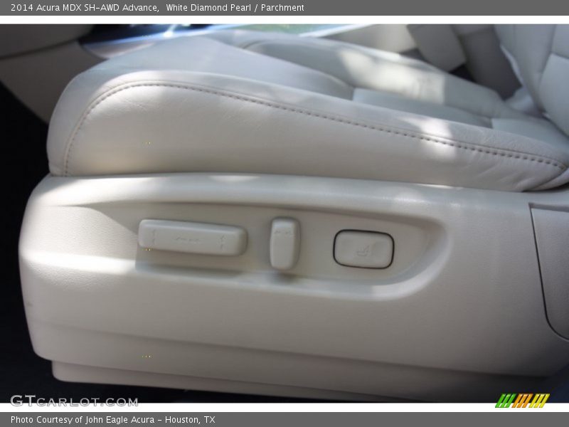White Diamond Pearl / Parchment 2014 Acura MDX SH-AWD Advance