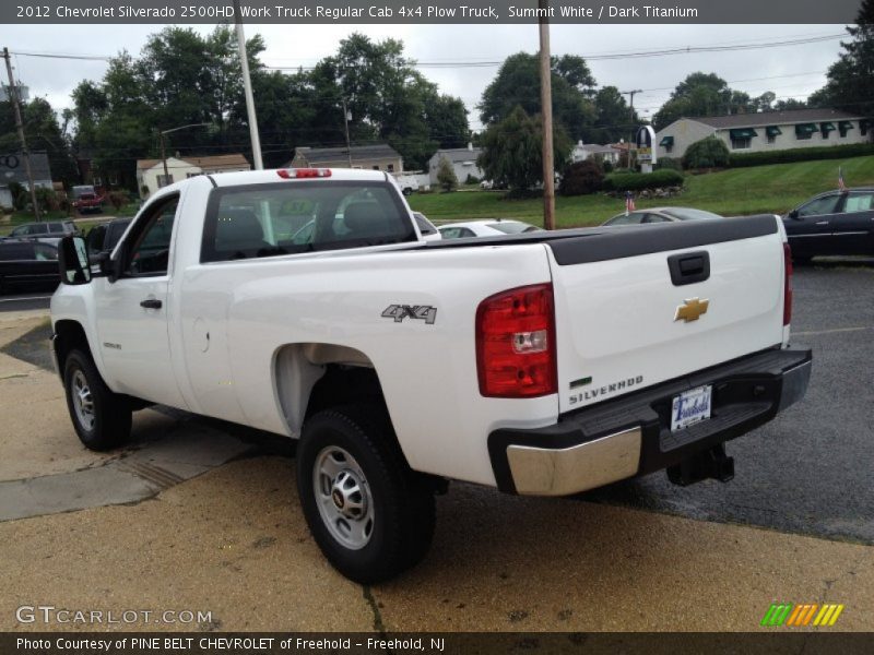 Summit White / Dark Titanium 2012 Chevrolet Silverado 2500HD Work Truck Regular Cab 4x4 Plow Truck