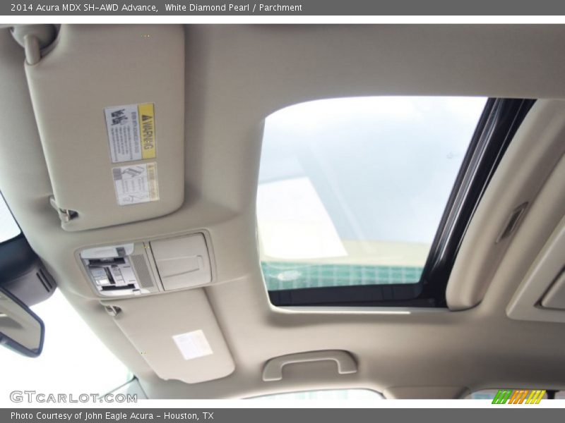 White Diamond Pearl / Parchment 2014 Acura MDX SH-AWD Advance
