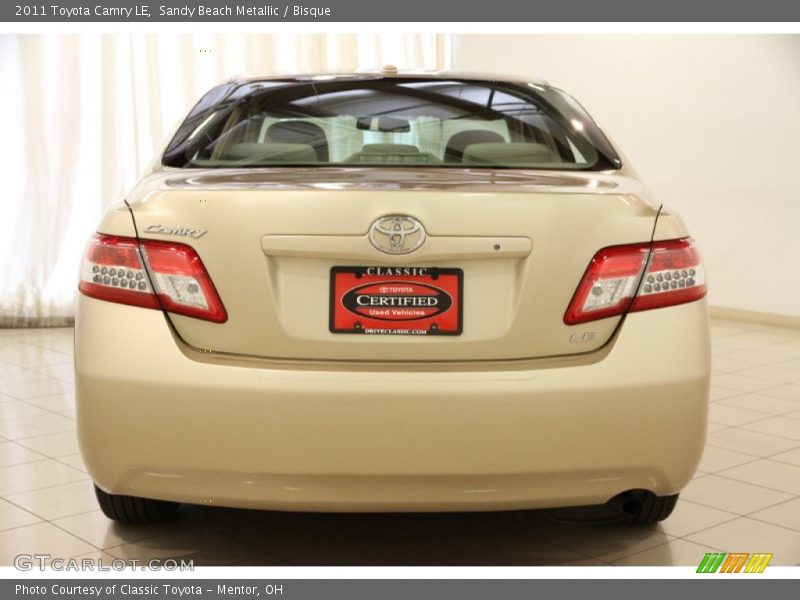 Sandy Beach Metallic / Bisque 2011 Toyota Camry LE