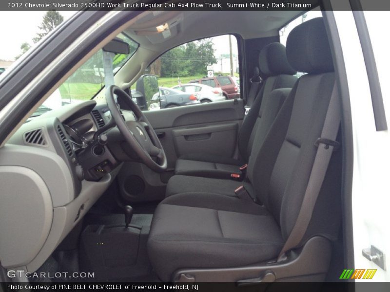 Summit White / Dark Titanium 2012 Chevrolet Silverado 2500HD Work Truck Regular Cab 4x4 Plow Truck
