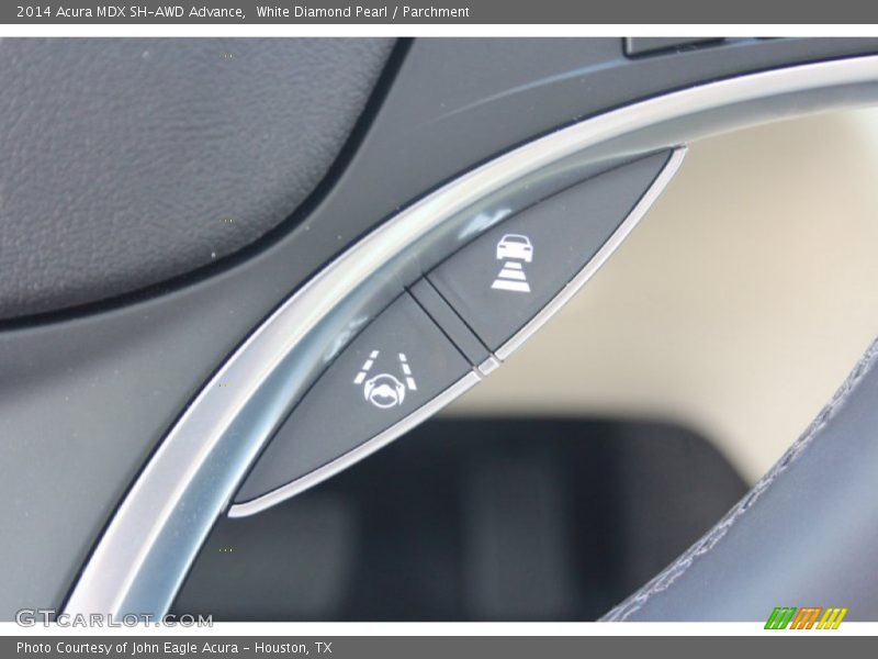White Diamond Pearl / Parchment 2014 Acura MDX SH-AWD Advance