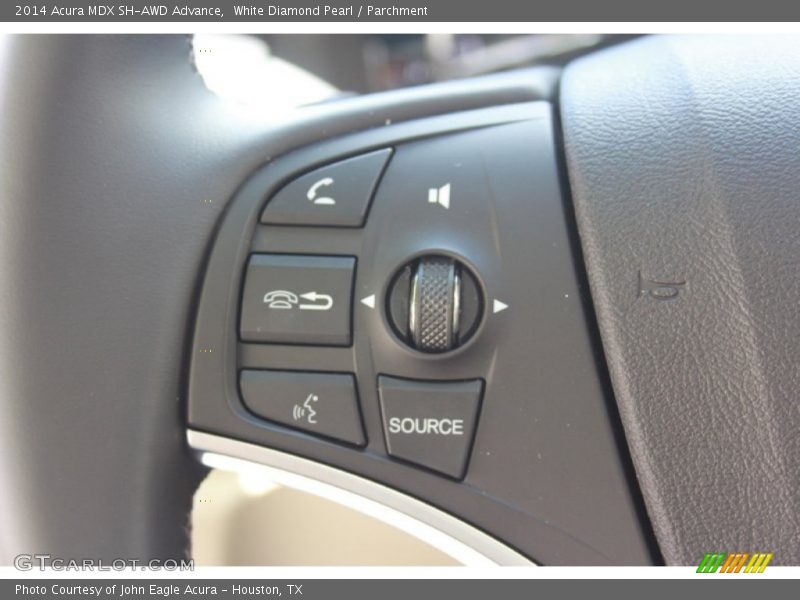 White Diamond Pearl / Parchment 2014 Acura MDX SH-AWD Advance