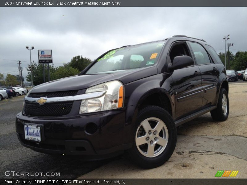 Black Amethyst Metallic / Light Gray 2007 Chevrolet Equinox LS