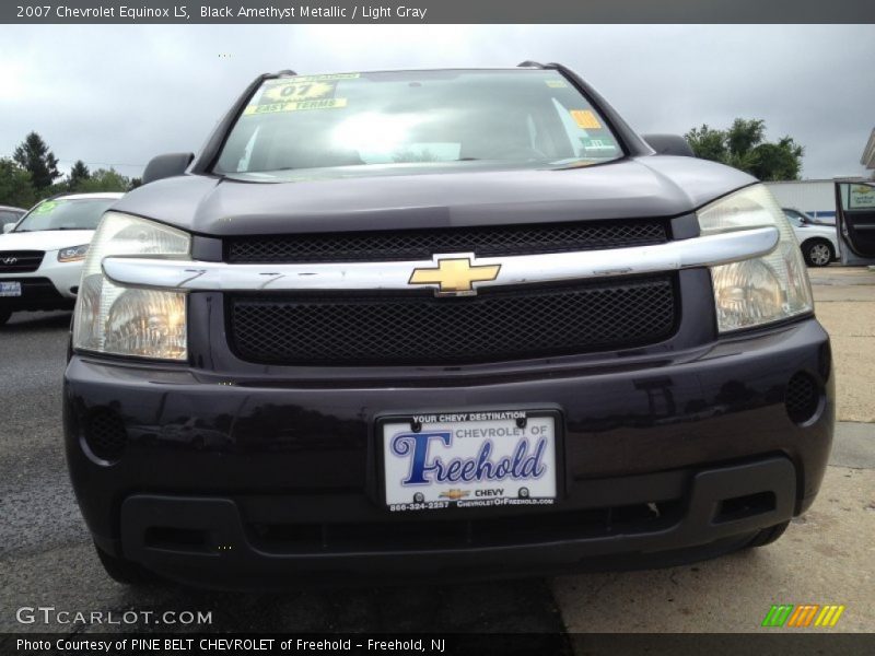 Black Amethyst Metallic / Light Gray 2007 Chevrolet Equinox LS