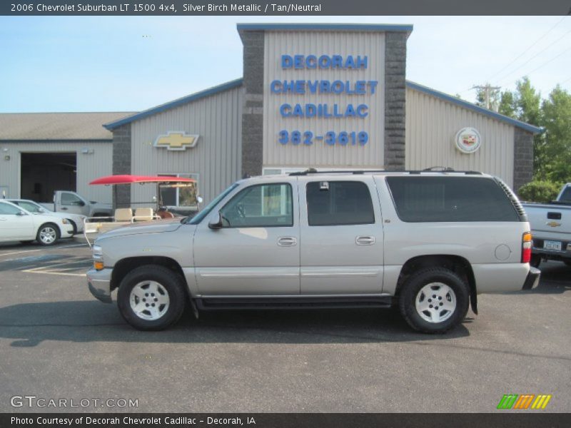 Silver Birch Metallic / Tan/Neutral 2006 Chevrolet Suburban LT 1500 4x4