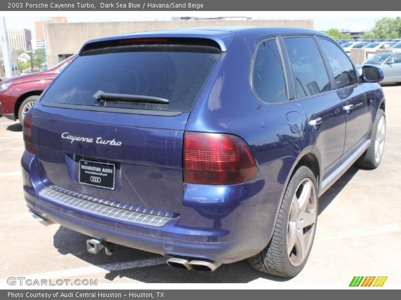 Dark Sea Blue / Havana/Sand Beige 2003 Porsche Cayenne Turbo