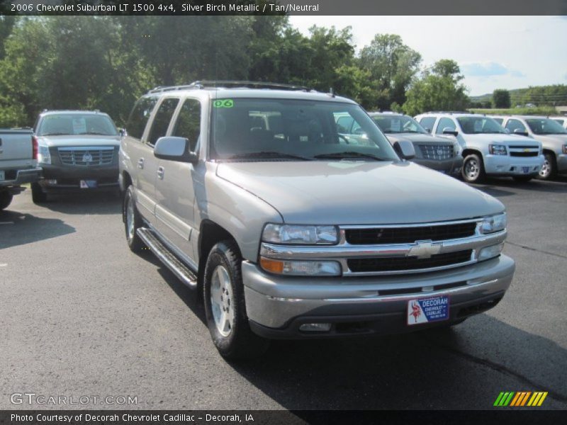 Silver Birch Metallic / Tan/Neutral 2006 Chevrolet Suburban LT 1500 4x4