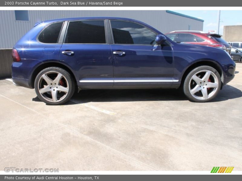Dark Sea Blue / Havana/Sand Beige 2003 Porsche Cayenne Turbo