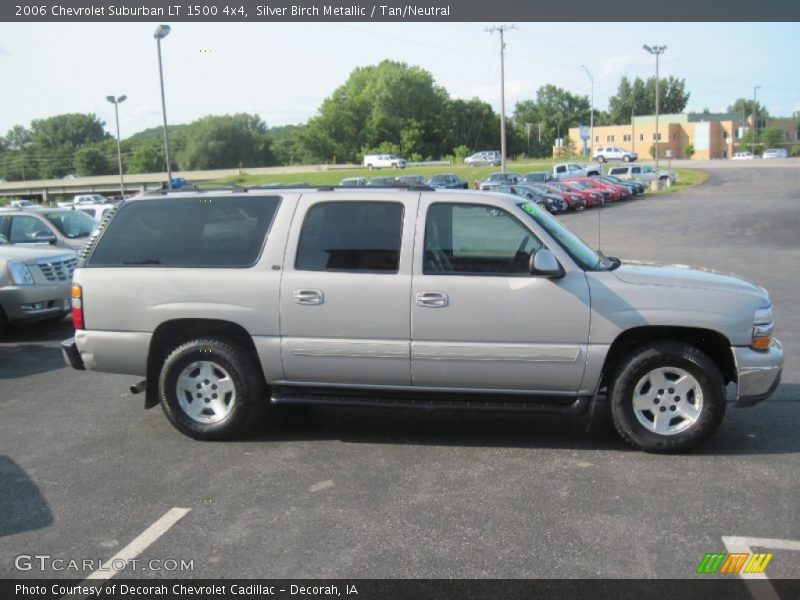 Silver Birch Metallic / Tan/Neutral 2006 Chevrolet Suburban LT 1500 4x4