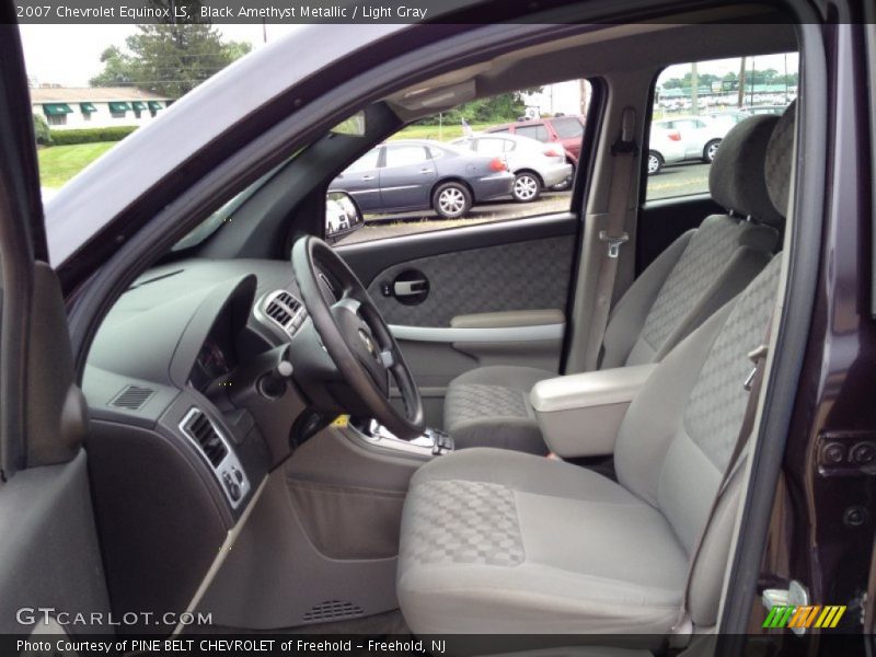 Black Amethyst Metallic / Light Gray 2007 Chevrolet Equinox LS