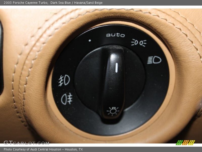 Dark Sea Blue / Havana/Sand Beige 2003 Porsche Cayenne Turbo