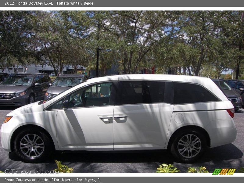 Taffeta White / Beige 2012 Honda Odyssey EX-L
