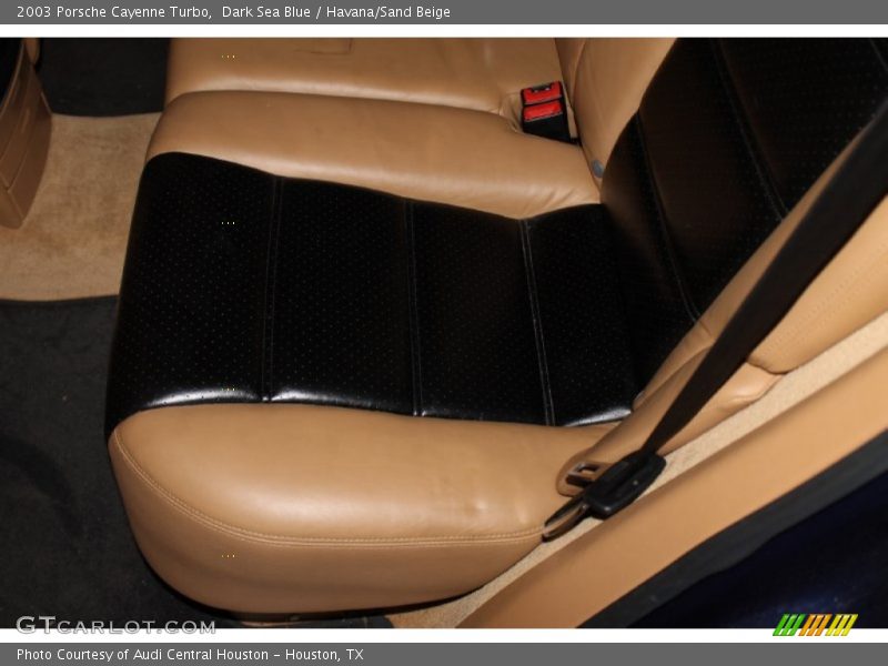 Dark Sea Blue / Havana/Sand Beige 2003 Porsche Cayenne Turbo