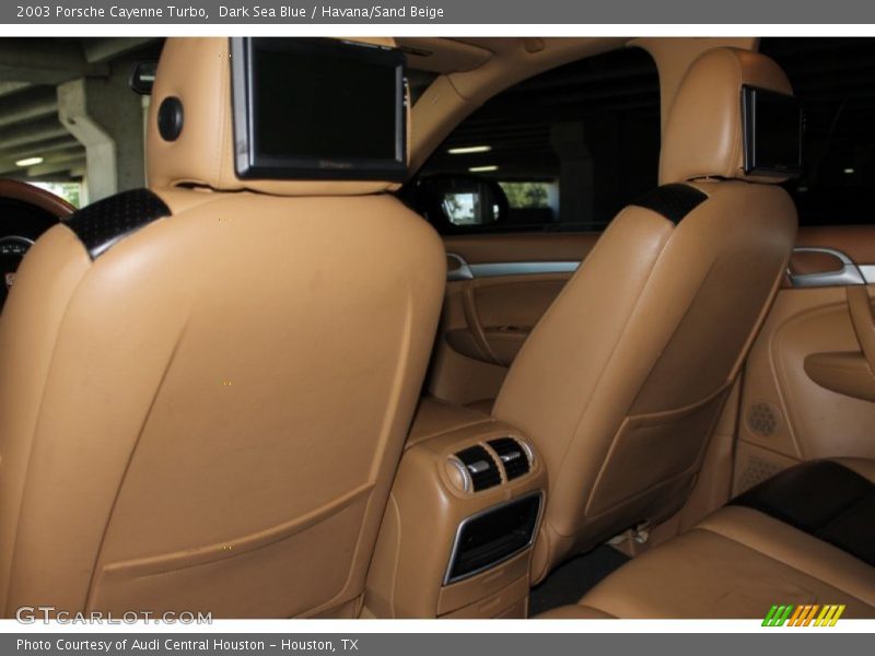 Dark Sea Blue / Havana/Sand Beige 2003 Porsche Cayenne Turbo