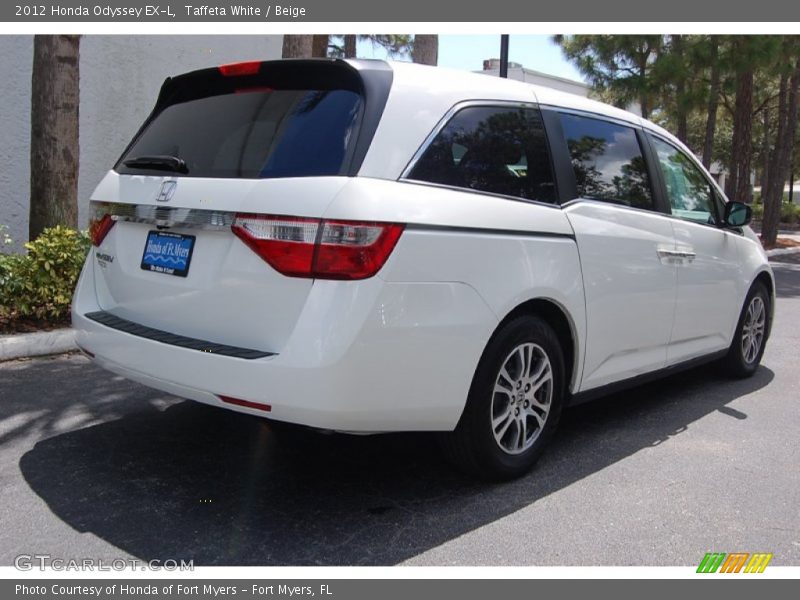 Taffeta White / Beige 2012 Honda Odyssey EX-L