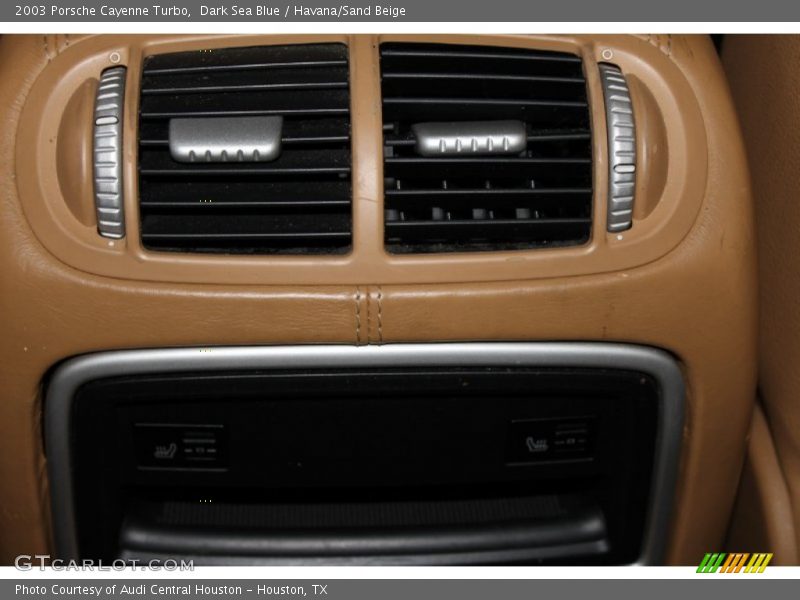 Dark Sea Blue / Havana/Sand Beige 2003 Porsche Cayenne Turbo