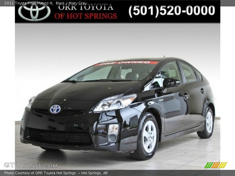 Black / Misty Gray 2011 Toyota Prius Hybrid III