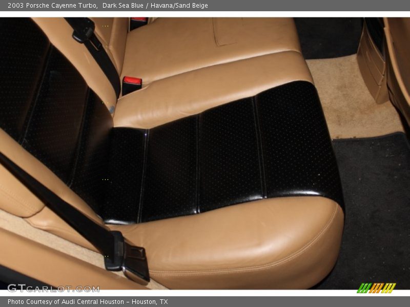Dark Sea Blue / Havana/Sand Beige 2003 Porsche Cayenne Turbo