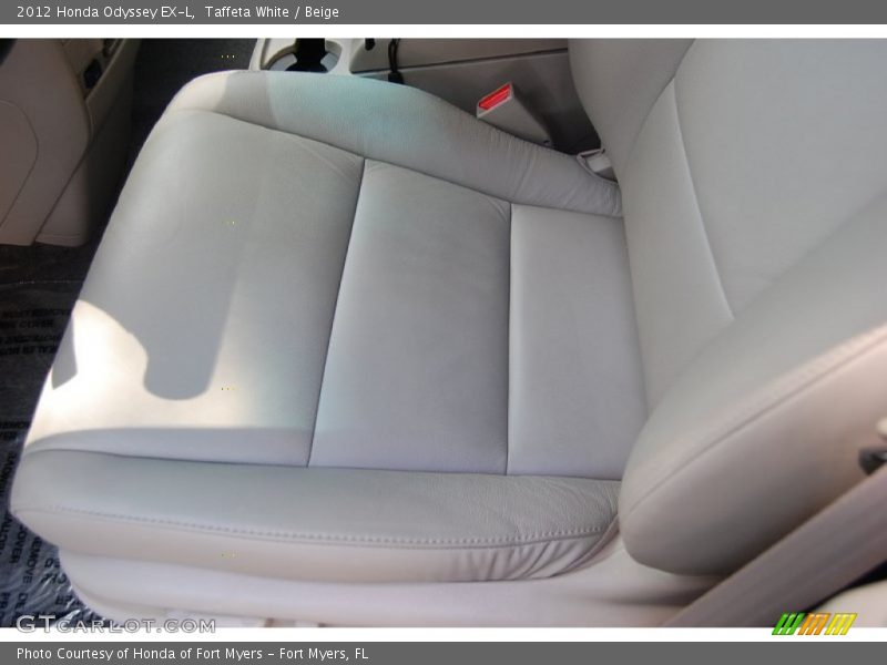 Taffeta White / Beige 2012 Honda Odyssey EX-L