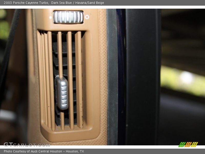 Dark Sea Blue / Havana/Sand Beige 2003 Porsche Cayenne Turbo