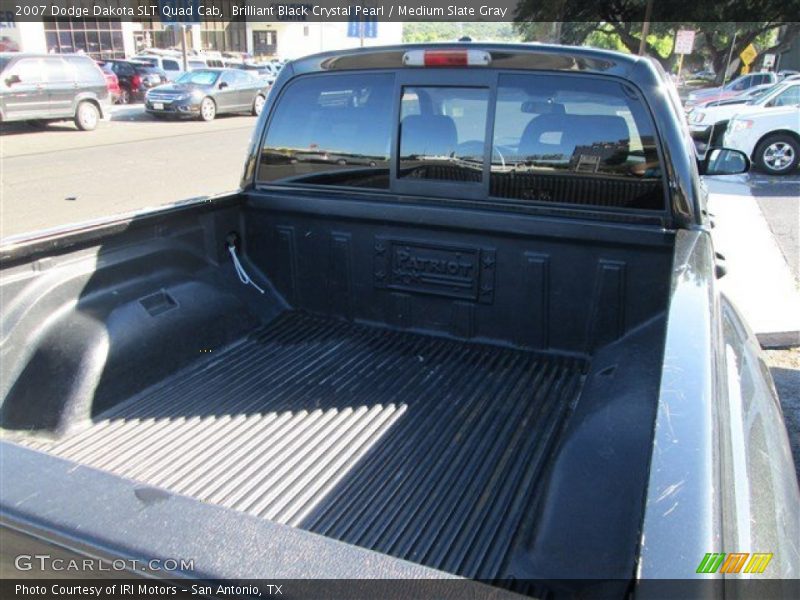 Brilliant Black Crystal Pearl / Medium Slate Gray 2007 Dodge Dakota SLT Quad Cab