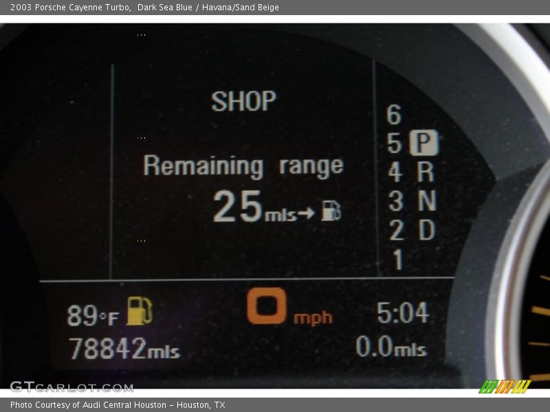Dark Sea Blue / Havana/Sand Beige 2003 Porsche Cayenne Turbo
