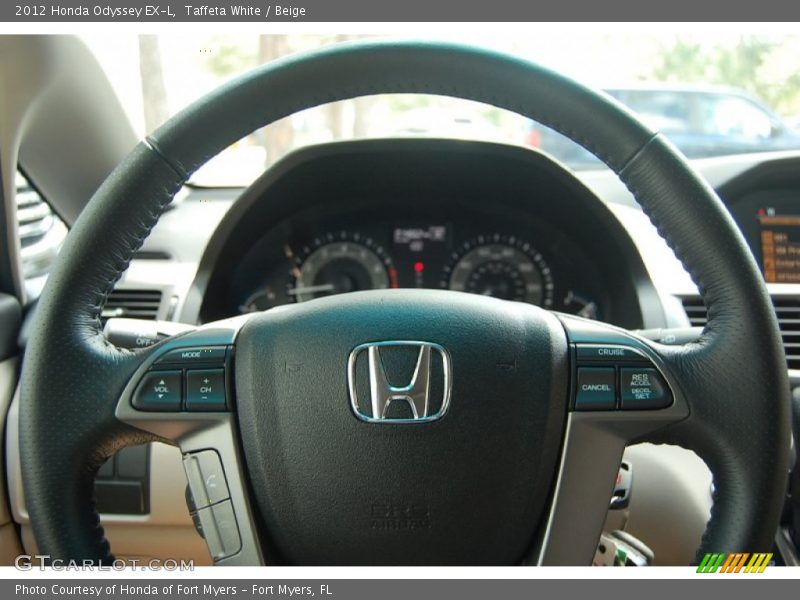 Taffeta White / Beige 2012 Honda Odyssey EX-L