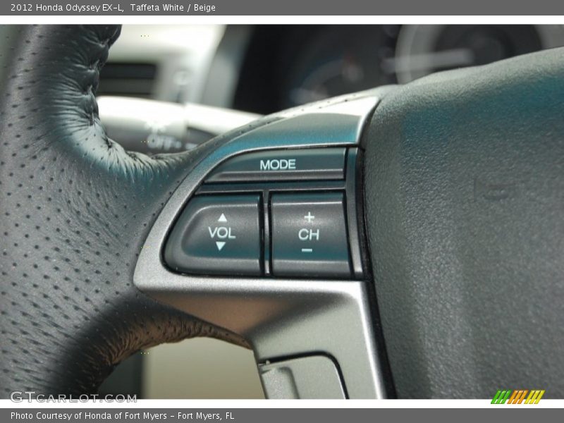 Taffeta White / Beige 2012 Honda Odyssey EX-L