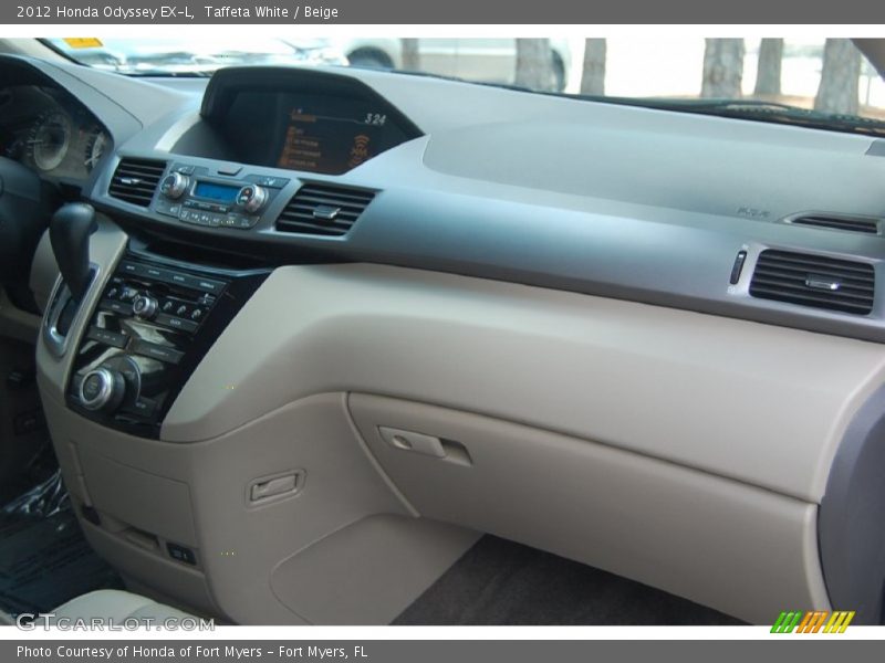Taffeta White / Beige 2012 Honda Odyssey EX-L