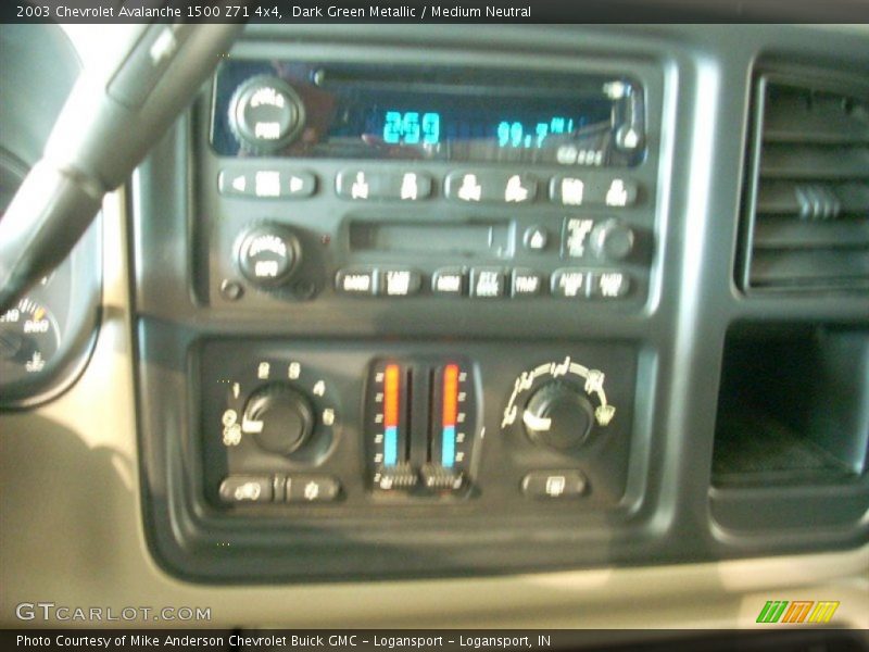 Dark Green Metallic / Medium Neutral 2003 Chevrolet Avalanche 1500 Z71 4x4