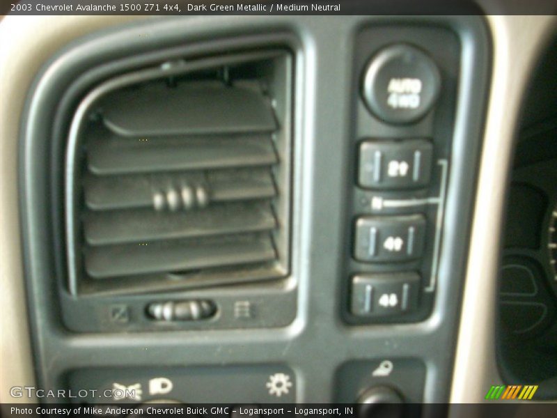Dark Green Metallic / Medium Neutral 2003 Chevrolet Avalanche 1500 Z71 4x4
