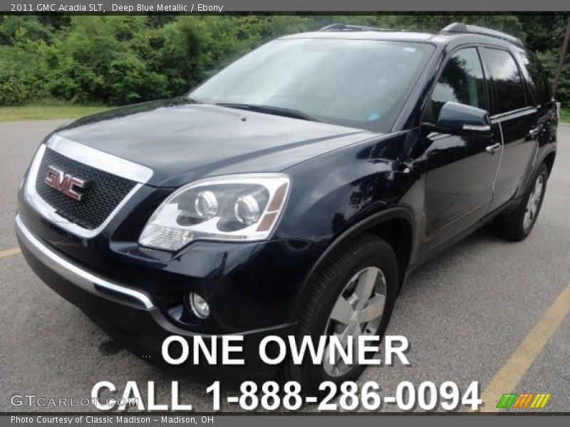 Deep Blue Metallic / Ebony 2011 GMC Acadia SLT