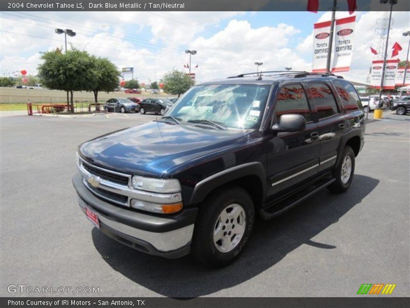 Dark Blue Metallic / Tan/Neutral 2004 Chevrolet Tahoe LS