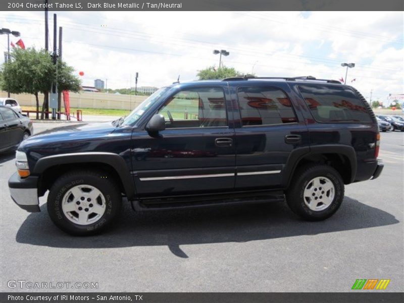 Dark Blue Metallic / Tan/Neutral 2004 Chevrolet Tahoe LS