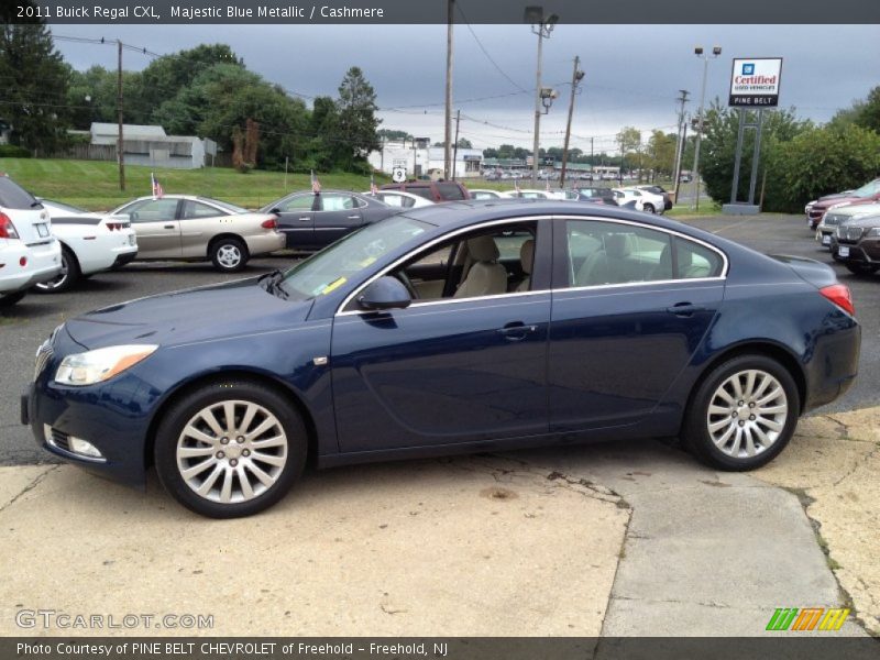 Majestic Blue Metallic / Cashmere 2011 Buick Regal CXL
