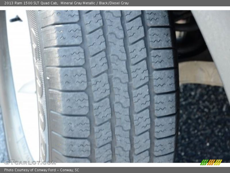 Mineral Gray Metallic / Black/Diesel Gray 2013 Ram 1500 SLT Quad Cab