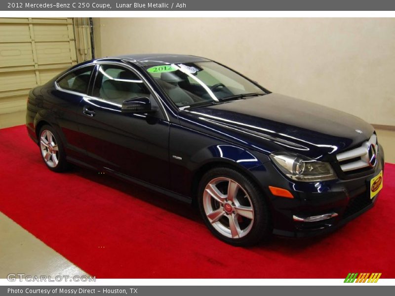 Lunar Blue Metallic / Ash 2012 Mercedes-Benz C 250 Coupe