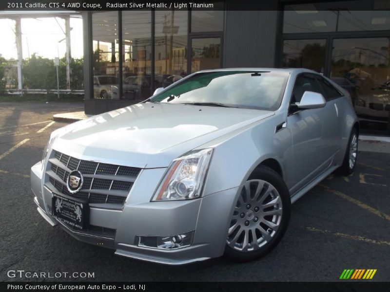 Radiant Silver Metallic / Light Titanium 2011 Cadillac CTS 4 AWD Coupe