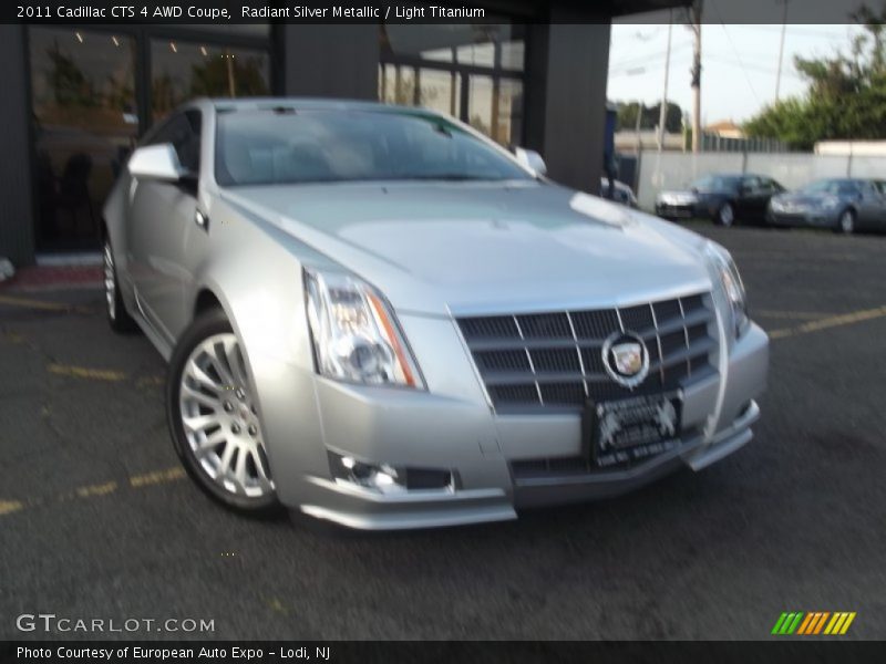 Radiant Silver Metallic / Light Titanium 2011 Cadillac CTS 4 AWD Coupe