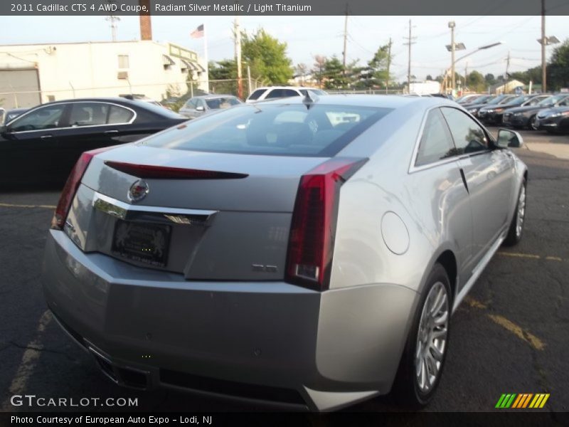 Radiant Silver Metallic / Light Titanium 2011 Cadillac CTS 4 AWD Coupe