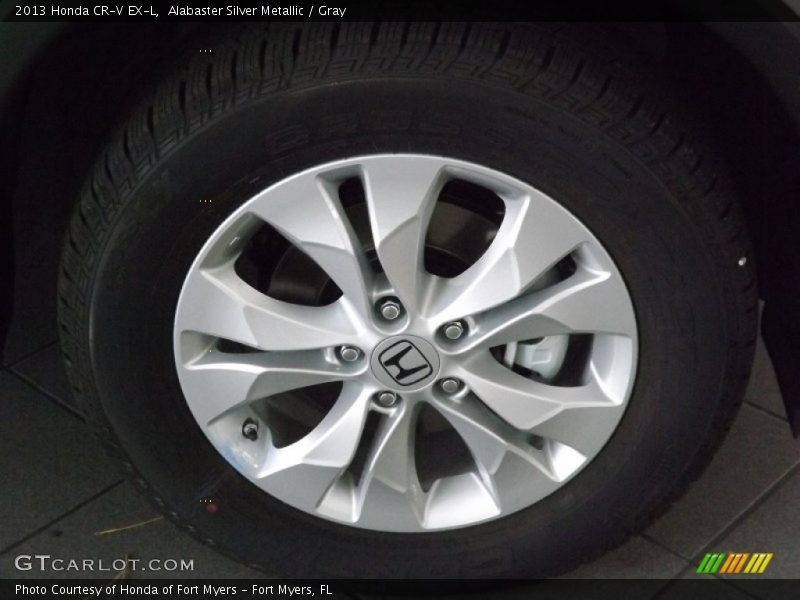 Alabaster Silver Metallic / Gray 2013 Honda CR-V EX-L