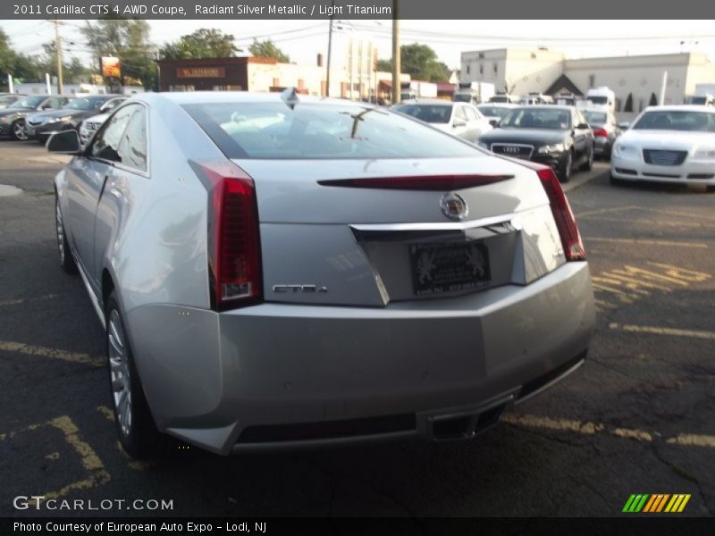 Radiant Silver Metallic / Light Titanium 2011 Cadillac CTS 4 AWD Coupe