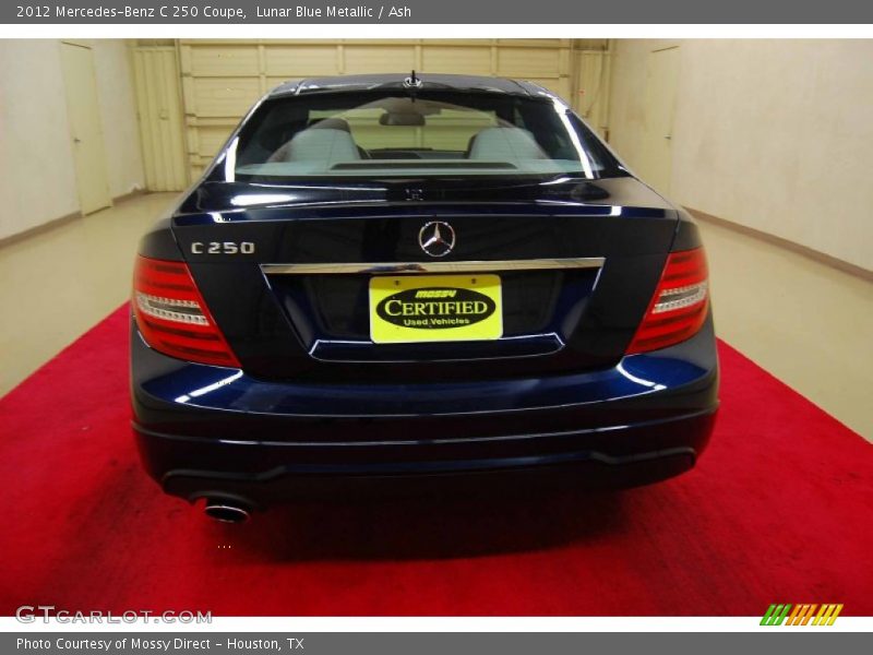 Lunar Blue Metallic / Ash 2012 Mercedes-Benz C 250 Coupe