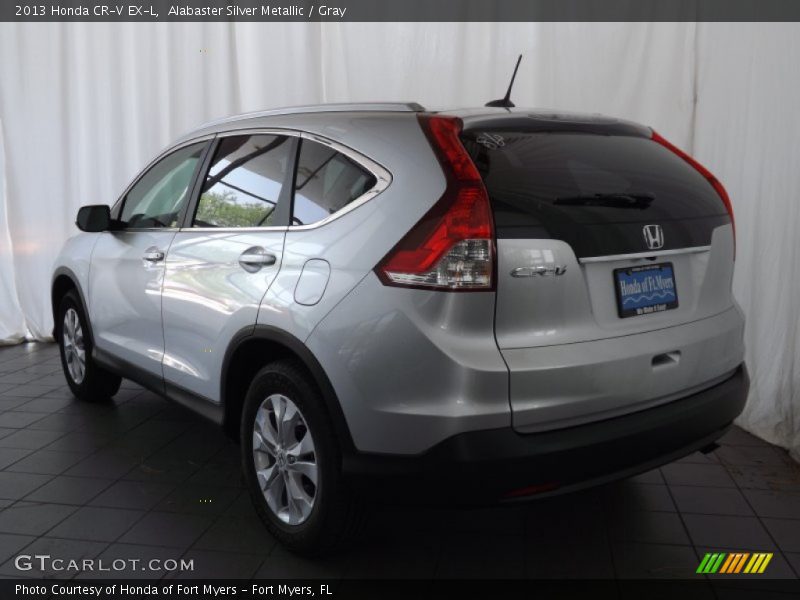 Alabaster Silver Metallic / Gray 2013 Honda CR-V EX-L