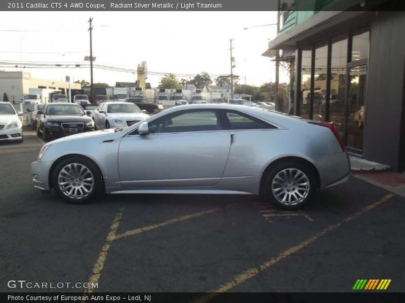 Radiant Silver Metallic / Light Titanium 2011 Cadillac CTS 4 AWD Coupe