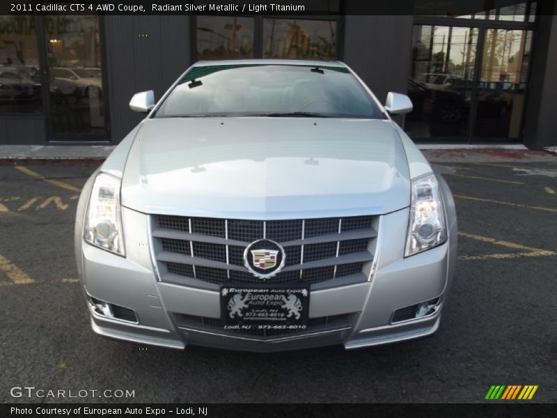 Radiant Silver Metallic / Light Titanium 2011 Cadillac CTS 4 AWD Coupe