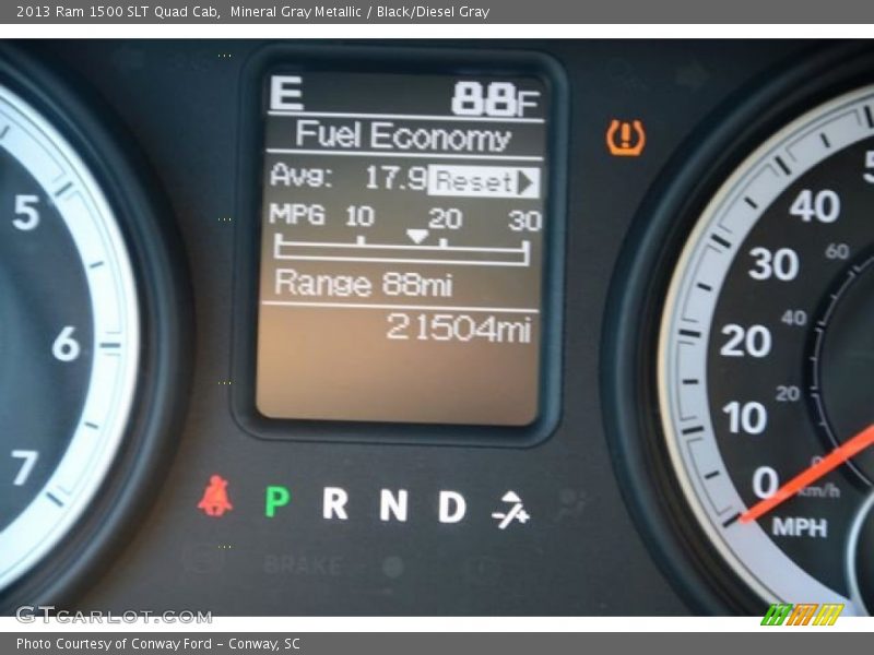 Mineral Gray Metallic / Black/Diesel Gray 2013 Ram 1500 SLT Quad Cab