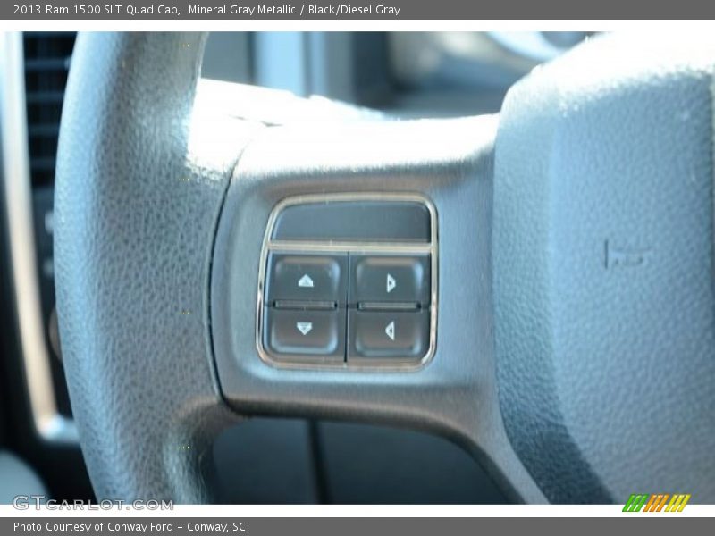 Mineral Gray Metallic / Black/Diesel Gray 2013 Ram 1500 SLT Quad Cab